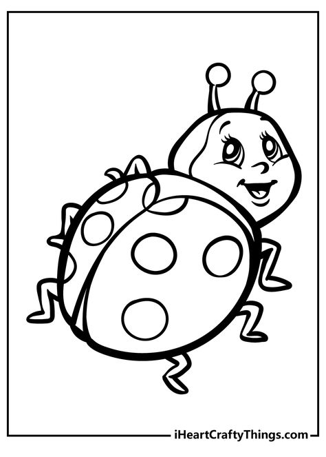 Ladybug Clipart Black And White, Ladybug Coloring Page Free Printable, Ladybug Coloring Pages, Ladybug Printable, Ladybug Drawing, Ladybug Cartoon, Ladybug Coloring Page, Bug Coloring Pages, Ladybug Crafts