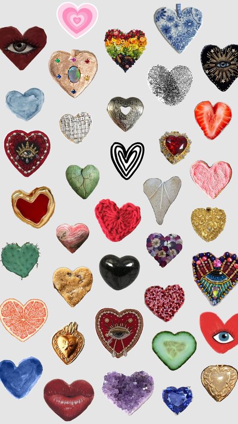 Heart wallpaper Trinket Wallpaper, Tiny Hearts Wallpaper, Collage Ideas Aesthetic, Collage Fillers, Heart Collage Template, Love Collage Aesthetic, Cute Heart Wallpaper, Collage Iphone Wallpaper, Hearts Collage