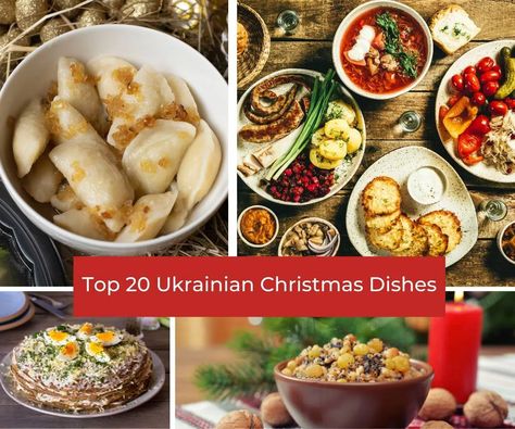 Ukrainian Recipes Christmas, Ukrainian Christmas Recipes, Ukrainian Food Traditional, Ukrainian Side Dishes, Ukrainian Christmas Cookies, Ukrainian Christmas Traditions, Ukrainian Christmas Food, Ukrainian Recipes Traditional, Ukrainian Meals