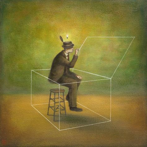 Duy Huynh Duy Huynh, Science Puzzles, Arts Integration, Catch Phrase, Outside The Box, Thinking Outside The Box, Creative Thinking, Box Art, Writing Inspiration