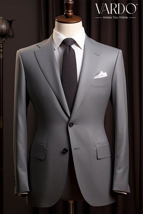 It is a pleasure to trade with this seller. Our purchases are handled quickly friendly and with good care. Thank you for the nice and pleasant transaction. We will looking for your store again next time in future. Greetings from Belgium. Kingsman Style, Menswear Formal, Grey Two Piece, Classy Suits, Formal Fashion, Tailored Suit, Dress Suits For Men, Stylish Mens Fashion, The Rising Sun