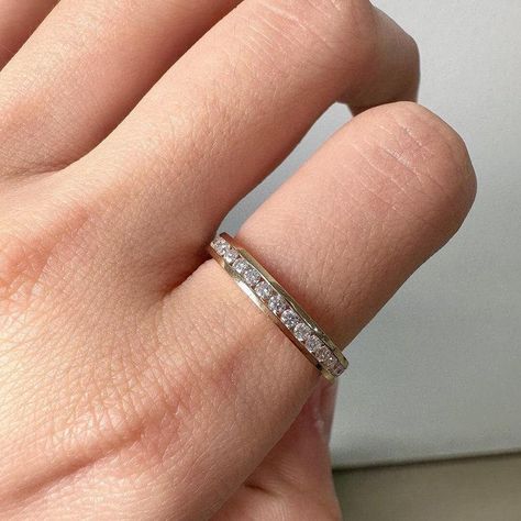 Channel Set Round Diamond Wedding Band Channel Set Eternity Band Lab Grown Diamond Ring Round Brilliant Cut Diamond Band Channel Women Band  S T O N E S ↣ Shape : Round Brilliant Cut  ↣ Color : E-F ↣ Clarity : VVS ↣ Size : 2.0 CT ↣ Measurement : 2.30 MM ↣ Luster : Excellent ↣ Make : High Quality ↣ Band Width :- 3.50 MM ✥ M A T E R I A L S ↣ Made In Solid 925 Sterling Silver ↣ 10K Gold, 14K Gold, 18K Gold, Platinum ↣ 925 Sterling Silver White/Yellow/Rose Gold Plated ↣ Solid White/Yellow/Rose Gold Are Available P A C K A G E S ♥ Jewelry Box ♥ Lifetime Warranty O U R ∙ J E W E L R Y At Adelaide Jewel Co. you can customize many of our handcrafted wedding rings and engagement rings with moissanite, lab diamond, diamond, gemstone and/or alternative metal options to create a ring that is perfect Diamond Wedding Anniversary Gifts, Round Diamond Wedding Band, Diamond Ring Round, Pear Cut Diamond Ring, Round Diamonds Wedding Band, Stackable Diamond Rings, Minimalist Engagement Ring, Gold Diamond Engagement Rings, Moissanite Jewelry