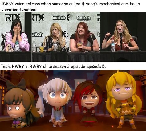 Team Rwby Fanart, Rwby White Rose, Life Imitates Art, Rwby Yang, Rwby Funny, Rwby Memes, Rwby Characters, Rwby Comic, Team Rwby