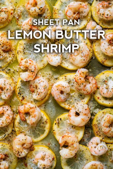 Lemon Butter Shrimp, Lemon Shrimp, Sap Green, Sheet Pan Dinners Recipes, Butter Shrimp, 12 Tomatoes, Easy Weeknight Dinner, Lemon Butter, 4 Ingredient