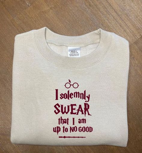 Harry Potter Sweatshirt, Harry Potter Embroidered Sweatshirt, Book Lover Embroidered Sweatshirt, Book Lover Gift Hogwarts Embroidery, Custom Harry Potter, Harry Potter Sweater, Harry Potter Hoodie, Custom Crewneck Sweatshirts, Harry Potter Sweatshirt, Harry Potter Shirts, Harry Potter Wand, Harry Potter Gifts