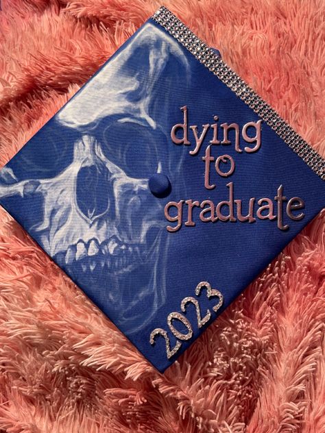 Mortician Graduation Cap, Mortuary Science Grad Cap, Senior Hat Ideas Grad Cap, Artistic Graduation Cap, Deftones Graduation Cap, Spiritual Graduation Caps, Halloween Graduation Cap, Rock Graduation Cap, Graduation Cap Designs Emo