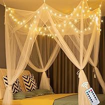 Bed Canopy The Home Depot, Daybed Fairy Lights, String Lights Bedroom Headboard, Curtain Lights Wall Bedroom, Fairy Lights Above Bed Bedroom, Fairy Lights Over Bed Bedroom, Cute Bed Frames Canopy, Day Beds With Canopy, Bed Cover Curtain