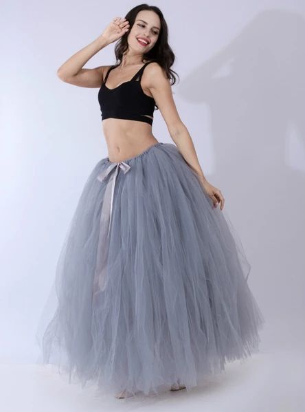 Gray Tulle Puff Tutu Skirt – Ncocon Organza Sleeves Style, Poofy Skirt, Prom Skirt, Beautiful Ball Gowns, Gauze Skirts, Pink Flower Girl Dresses, Comfortable Skirts, Tutu Skirts, Tulle Tutu Skirt