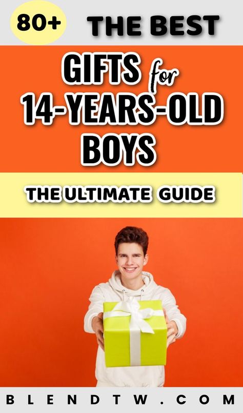 Are you having difficulty finding the perfect gift for your nephew or brother? We�’ve got you covered! Check out these awesome 14-year-old boy gifts. gift ideas for teenage boys | teen boy gift guide | trendy presents for 14-year-olds | gadgets for teenage boys | outdoor gifts for boys | gaming gifts for teens Gift Ideas For Teenage Boys, Gifts For College Boys, College Girl Gifts, Teen Presents, Cool Gifts For Teens, Presents For Boys, College Boys, Teenager Gifts, Gifts For Teen Boys