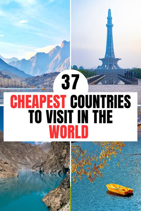 37 Cheapest Countries To Visit In The World By Continent Cheapest Countries To Visit, Cheap Countries To Travel, Cheap Places To Visit, Vacation Locations, Cheap Vacation, Budget Travel Destinations, Van Living, Us Travel Destinations, Van Interior