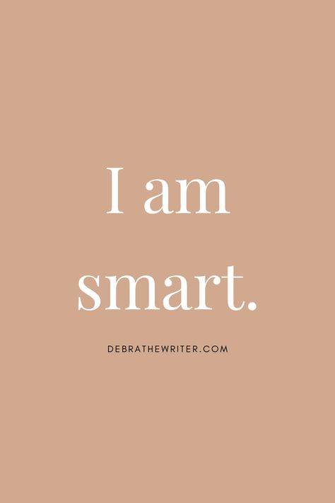 I am smart. Fill your life with positive affirmations that you can use daily. Affirmations are a great tool to boost your mood, shift your mindset, and align you closer to your goals. The more you repeat affirmations, the more it will stick with you. I love to read affirmations in the morning and at night and love to focus on affirmations about gratitude, spirituality, and positivity. \ Motivation \ Inspirational \ Personal Development \ Self-help \ Self-love \ Personal Growth \ Mindset Positive Academic Affirmations, Smartness Affirmations, Academics Affirmations, Vision Board Personal Development, I Am Smart Affirmation Aesthetic, I Am Smart Aesthetic, Study At Night Motivation, Smart Person Aesthetic, Smart Girl Vision Board