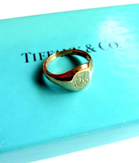 Vintage Tiffany ring Tiffany And Co Signet Ring, Tiffany Signet Ring, Finishing A Book, Writing Encouragement, Tiffany Gold, Tiffany Ring, Tiffany Rings, Never Quit, I Am A Writer