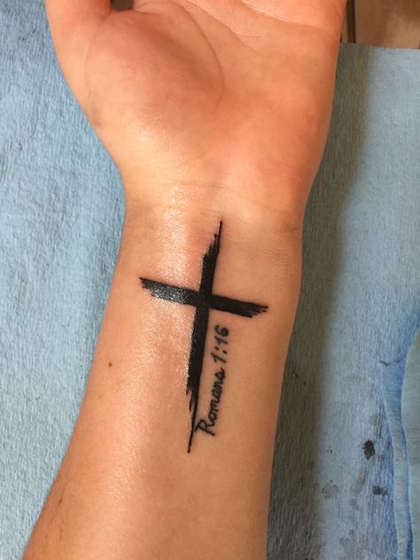 Thigh Tat Inspiration, Roman’s 5:3-4 Tattoo, Proverbs 3 5 6 Tattoo Arm, Romans 1 16 Tattoo, Romans 12:19 Tattoo, Manly Tattoos Ideas, Men’s Christian Tattoos, Mens Cross Tattoo, 116 Tattoo