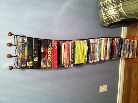 I had an old cd tower and now I use it to hold my son's books. Works great with most books!! Cd Tower, Cd Holder, Old Cd, Hidden Treasures, New Room, Magazine Rack, And Now, Cd, Tower