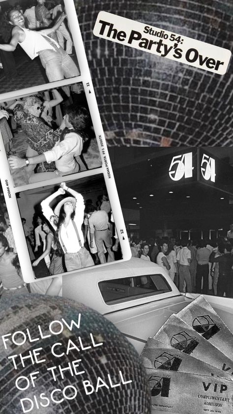 #studio54 #discofever #disco #boogie #70sinspo #retro #moodboard Hedonistic Disco Luxury, Studio 54 Bachelorette, French Disco, New Years Party Theme Ideas, Disco Branding, Disco Flyer, Disco Vibes, Groovy Disco Party, Modern Disco