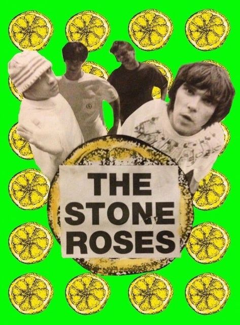 Stone Roses Wallpaper, Brit Pop Aesthetic, The Stone Roses Poster, Stone Roses Poster, Spike Island, Roses Poster, Island Poster, Guitar Illustration, Brit Pop