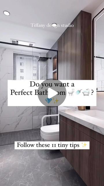 Tiffany design studio💎 on Instagram: "Small tips VS Big impact 🚿🛀🏿🧼💎✨Which tip is your favorite?  • • • #tiffanydesignstudio #bathroomdesigntips #bathroomdetails" Rectangular Bathroom Ideas, Tiffany Design Studio, Small Rectangular Bathroom Ideas, Rectangle Bathroom Ideas, Rectangular Bathroom Layout, Small Bathroom Plans, Bathroom Layout Ideas, Small Bedroom Makeover, Rectangular Bathroom