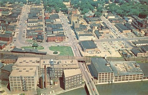 Aerial View of Sterling Illinois photo - William J. Manon Jr. photos at pbase.com Spoon River Drive Illinois, Rural Illinois, Abandoned Illinois, Rock River, Alton Illinois History, Graybarns On The Silvermine River, Pictures Of People, Historical Place, Aerial View