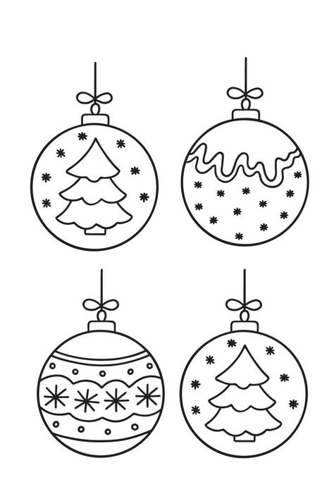 Ornament Coloring Sheet, December Coloring Pages Free Printable, Free Christmas Coloring Pages Printables, Drawing Ornaments, December Coloring Pages, Xmas Coloring Pages, Christmas Ornaments Coloring, Free Christmas Coloring Sheets, Christmas Ornament Coloring Page