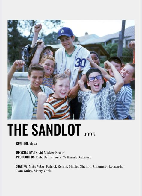 indpired by Andrew Sebastian Kwan The Sandlot Wallpaper, The Sandlot Movie Poster, Sandlot Movie Poster, The Sandlot Kids, Sandlot Movie, Benny Rodriguez, Mike Vitar, Iconic Movie Posters, Mighty Ducks