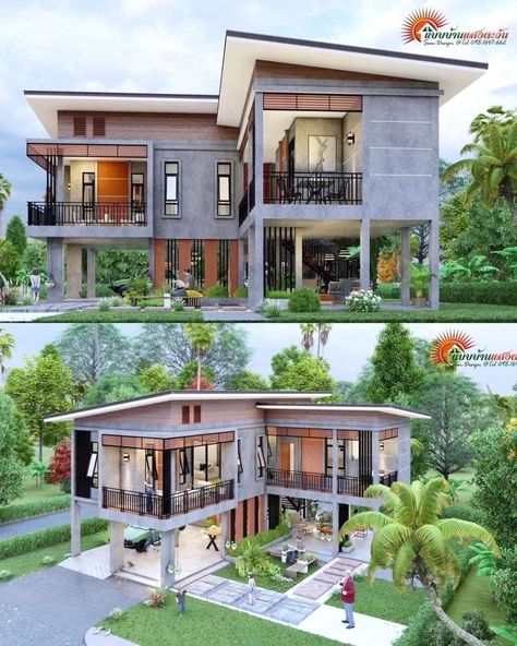 Stilt Home, Small House Design Philippines, Stilt House, Elevated House, Cahuita, House Architecture Styles, Tropical House Design, Bamboo House Design, Modern House Floor Plans