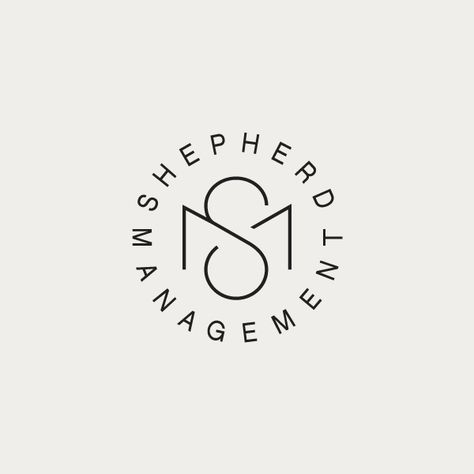 Logo designed by Richard Baird for West End artist management agency Shepherd Management. Sm Logo, Feminine Branding Logo, Logos Photography, Management Logo, Logo Monogramme, Inspiration Logo Design, Graphisches Design, Logo Design Feminine, Beautiful Logos