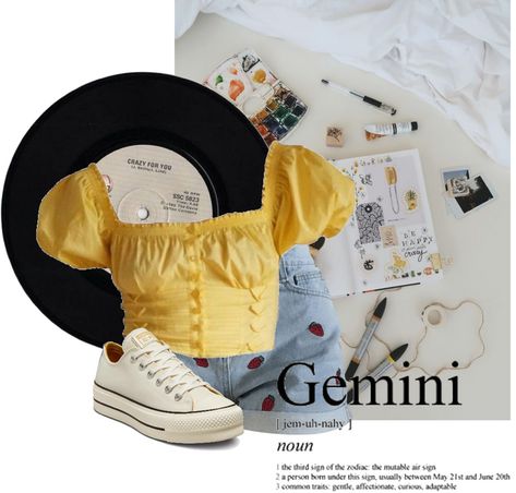 Gemini summer lewk Outfit | ShopLook Gemini Outfits Aesthetic, Gemini Fashion, Gemini Style, Gemini Aesthetic, Gemini Sun, Air Signs, Outfit Shoplook, Eclectic Style, Outfits Aesthetic