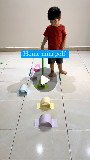 Golf Activities For Kids, Gross Motor Skills For Toddlers, Motor Skills Activities For Preschoolers, Ball Games For Kids, Gross Motor Activities For Preschoolers, Gross Motor Activities For Kids, Physical Activity Games, Kids Activities Indoor, Kids Play Ideas