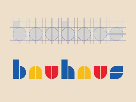 Bauhaus Illustration, Bauhaus Font, Bauhaus Design Poster, Bauhaus Graphic Design, Bauhaus Logo, Bauhaus Colors, Coffee Shop Logo Design, Grafic Art, Adobe Illustrator Design