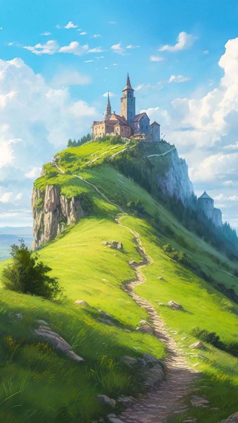 Dream Castle IPhone Wallpaper HD - IPhone Wallpapers : iPhone Wallpapers Fantasy Castle Art, Art Iphone Wallpaper, Fantastic Wallpapers, Fantasy Village, Iphone Wallpaper Hd, Wallpapers Ipad, Castle Art, Medieval World, Wallpapers For Iphone