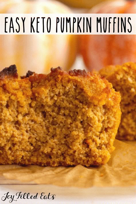 Keto Pumpkin Muffins, Pumpkin Pie Muffins, Easy Pumpkin Muffins, Low Carb Pumpkin Muffins, Healthy Breads, Pie Muffins, Pumpkin Muffins Easy, Keto Pumpkin Pie, Postre Keto