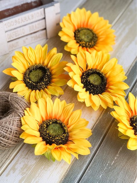 Multicolor  Collar  Plastic  Flower Head Embellished   Event & Party Supplies Sunflower Head, Artificial Flowers, Sunflower, Collar, Free Shipping, Flowers, Home Decor, Home Décor