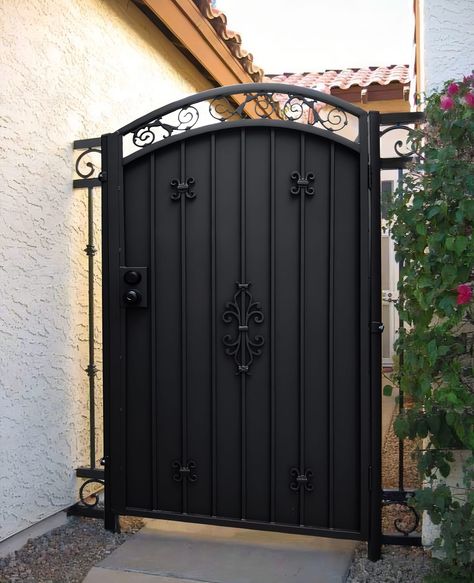 Wrought iron garden gates