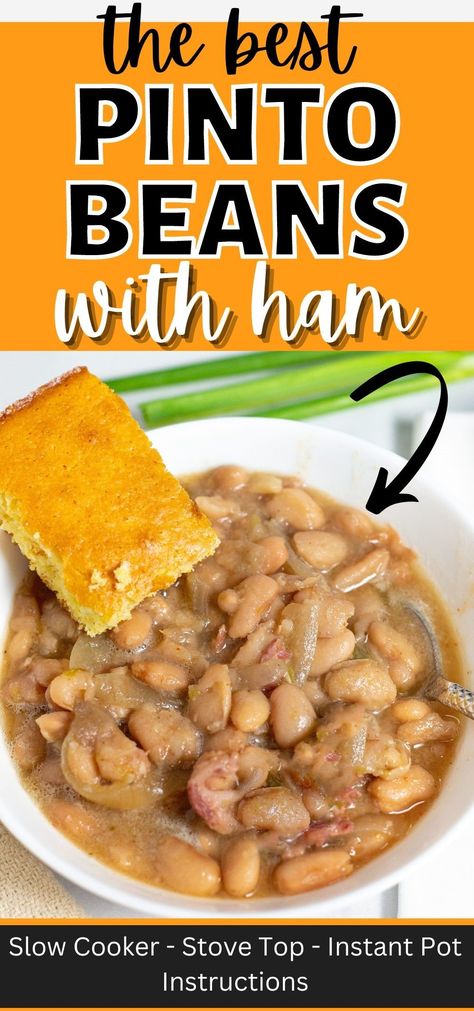 Ham And Beans Recipe Slow Cooker, Crockpot Brown Beans And Ham, Crock Pot Pinto Beans And Ham, Pinto Beans And Ham Crockpot, Brown Beans Recipe Crock Pot, Slow Cooker Beans And Ham, Crockpot Brown Beans, Easy Pinto Beans In The Crock Pot, Best Pinto Beans In The Crock Pot