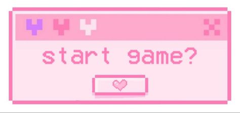 Kawaii Internet Aesthetic, Pixel Gaming Aesthetic, Pixelated Wallpaper Aesthetic, Game Start Screen Design, Wedgits Designs Pink, Pink Pixel Banner, Cute Long Widgets, Pink Video Game Aesthetic, Pink Twitch Banner