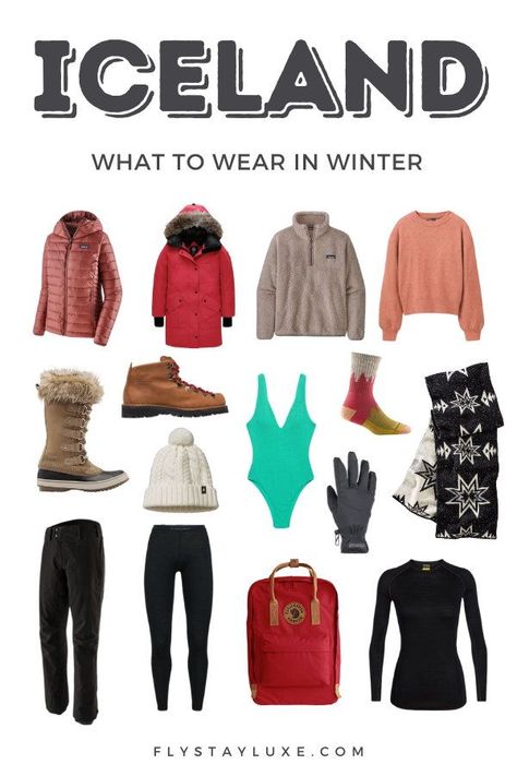 Iceland What To Pack, Pack For Iceland In Winter, What To Wear In Iceland Winter, Packing For Iceland In March, Iceland Travel Outfit Winter, Iceland Trip Outfit, Iceland Clothes Winter, Iceland Winter Travel, Iceland Winter Packing List