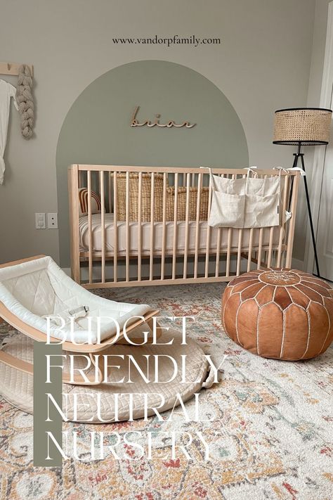 neutral , nursery , boho , aesthetic , natural woods , patterns , baby Baby Nursery Room Ideas, Neutral Boho Aesthetic, Light Green Nursery, Nursery On A Budget, Neutral Nursery Colors, Gender Neutral Nursery Colors, Aesthetic Nursery, Nursery Inspiration Neutral, Nursery Room Ideas