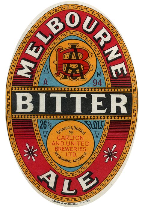 Vintage Australian Beer label Classic Beer Labels, Vintage Alcohol Labels, Bitter Ale, Australian Beer, Beer Bottle Design, Beer Illustration, Vintage Beer Labels, Beer Label Design, Beer Photography