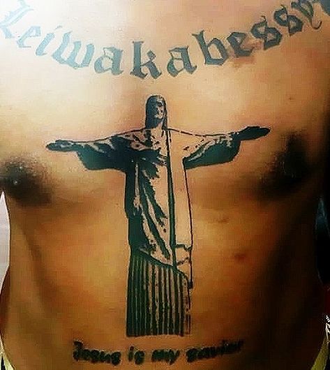 Jesus Christ redeemer Christ The Redeemer Tattoo, Christ The Redeemer Statue, Prison Tattoos, Statue Tattoo, Jesus Statue, God Tattoos, Jesus Tattoo, Sugar Skull Tattoos, Christ The Redeemer