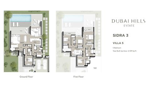 Emaar Sidra 3 Villas - Floor Plan Dubai Villa Floor Plan, Dubai Villa Plan, Villa Floor Plan, Dubai Villa, Emaar Properties, Villa Plan, Building Plan, Yacht Design, Modern Buildings