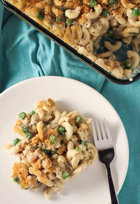 Chickpea Noodle, Vegan Casserole Recipes, Vegan Casseroles, Vegan Casserole, Chicken Noodle Casserole, Vegan Chickpea, Vegan Chicken, Vegan Pasta Recipes, Noodle Casserole