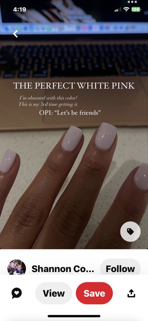 Pink Nails Opi, Rounded Acrylic Nails, Clean Sweets, Lets Be Friends, Minimal Nails, Fall Nail Colors, Dipped Nails, Elegant Nails, Heart Nails