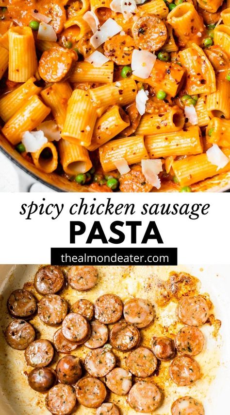 Recipes Chicken Sausage, Healthy Pasta With Sausage, Chicken Sausage And Ravioli, Chicken And Hot Sausage Recipes, Jalapeño Chicken Sausage Recipes, Sausage Link Pasta, Aidells Italian Chicken Sausage Recipes, Trader Joe’s Spicy Italian Chicken Sausage, Honey Habanero Chicken Sausage Recipes