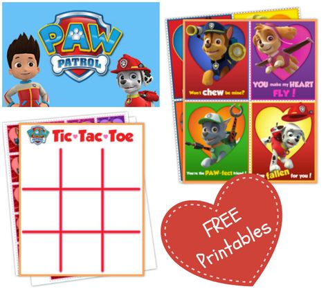 Free Paw Patrol Valentine's Day printables for dog loving kids! Paw Patrol Valentines Cards, Paw Patrol Valentines, Printable Paw Patrol, Paw Patrol Printables, Printable Valentines Cards, Preschool Valentines, Patrol Party, Printables For Kids, Valentine's Day Printables