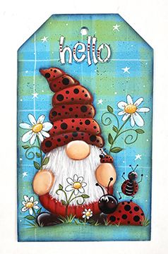 Hello Ladybug, Gnome Wallpaper, Gnome Paint, Decorative Painting Patterns, Gnome Pictures, Tole Painting Patterns, My Boards, Gnomes Diy, Online Classroom