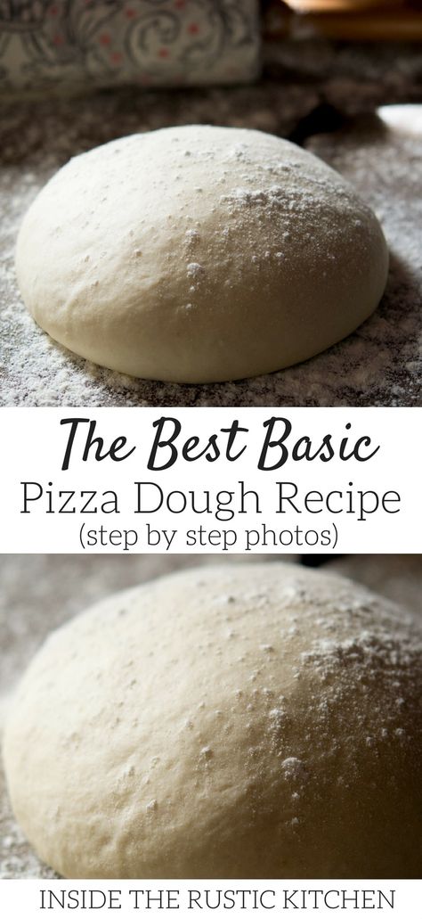 The best basic pizza dough recipe made with very few simple ingredients it's easy and totally foolproof! This is the best dough for making homemade pizzas. Find more authentic Italian recipes at Inside The Rustic Kitchen Authentic Italian Recipes, Homemade Pizzas, Authentic Italian Pizza, Pasta Per Pizza, Pizza Roll, Best Pizza Dough, Pizza Dough Recipe, Making Homemade Pizza, Homemade Pickles