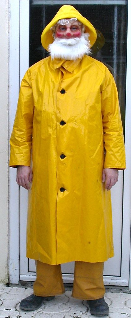 YELLOW FISHERMAN TRAWLERMAN COSTUME (BASED ON THE 'LOFTY' … | Flickr Fisherman Costume, Fisherman Outfit, Guy Cotten, Old Man Mask, Fishing Outfit, Halloween 2009, Sea Costume, Fish Costume, Pumpkin Halloween Costume