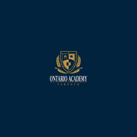 Ontario Academy Toronto If you are willing to get a High-quality logo then I am sure you would love to work with me because I am aiming to create logos that are 100% appealing and fascinating. Book Apparel, Academy Branding, Liberty Logo, Letterhead Logo, School Grants, School Crest, Academy Logo, Adobe Photoshop Design, Education Logo