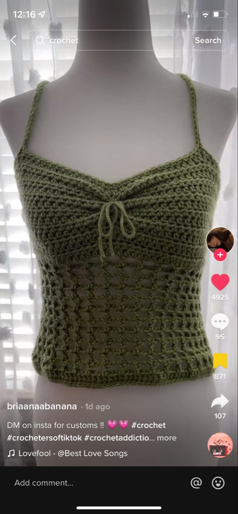 Cheap Trendy Green Crochet Top, Green Crochet Clothes, Crocheted Tube Top, Easy Crochet Tube Top, Vera Top Crochet, Cheap Green Crochet Top, Crochet Tube Top Back, Ivy Top Crochet, Crochet Tube Top Pattern Free