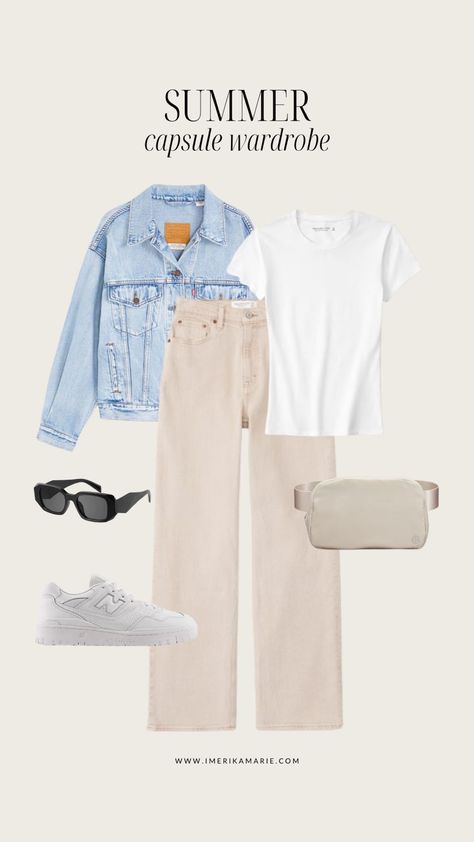 Summer Capsule Work Wardrobe 2023, Casual Day Outfits Summer, Outfit Layout Ideas, Casual Spring Looks, Erika Marie, Capsule Wardrobe Outfit Ideas, Mode Shoes, Capsule Wardrobe Outfits, Spring Capsule Wardrobe